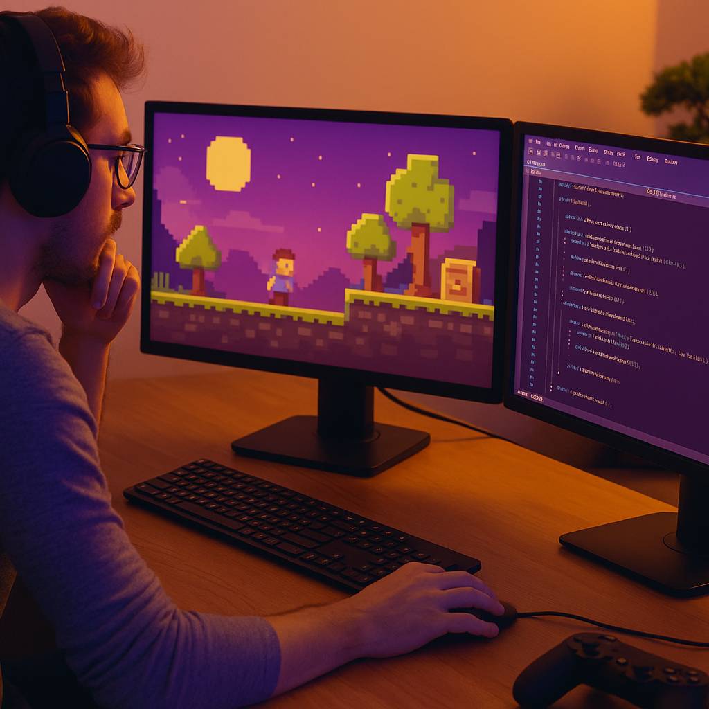 Game programming image from the IAC website